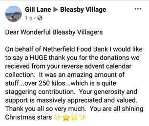 A Huge Thank You from Netherfield Food Bank
