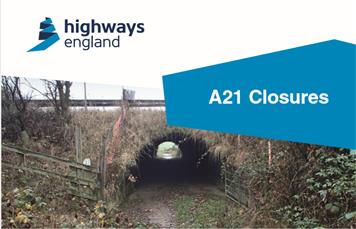 A21 Road Closure: 14-24 February