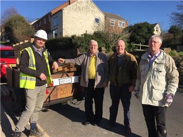 - Bray and Slaughter generously donate unwanted wood to the RWB Shed