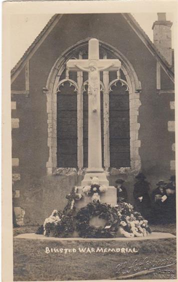 Binsted War Memorial 25.09.1923 - New Postcard added to website