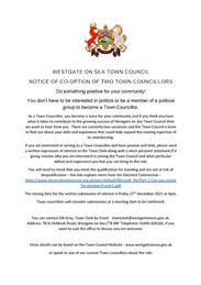 Notice of Co-option of Two Town Councillors