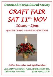 Craft Fair Saturday 11th November