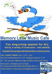 Memory Lane Sing-a-long on Fridays