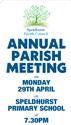 Annual Parish Meeting - Monday 29th April