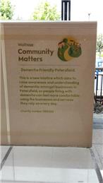 Donate tokens at Waitrose to support Dementia Friendly Petersfield