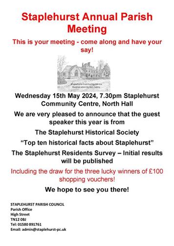  - Staplehurst Annual Parish Meeting