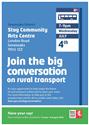 Big Conversation on Rural Transport: 4th July PUBLIC MEETING
