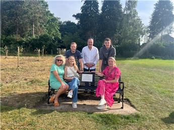 Memorial Bench for  the Late Ann Allen MBE Unveiled