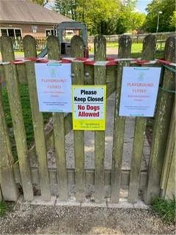  - Langton Green Rec - Children's Playground Closed