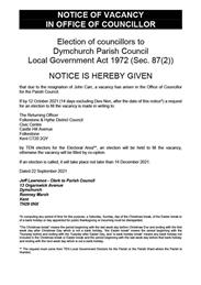Casual Vacancy - Dymchurch Parish Council