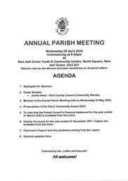 Annual Parish Meeting - 5 April 2023
