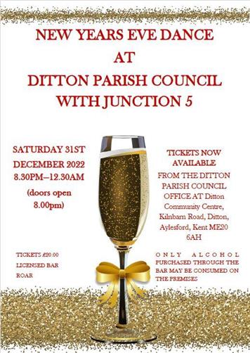  - NEW YEAR'S EVE AT DITTON COMMUNITY CENTRE