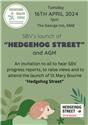 SBV Launch of Hedgehog Street and AGM