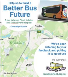 A bus between Fleet, Yateley & Frimley Park Hospital - Campaign update