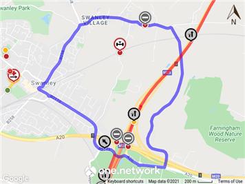 - Temporary Road Closure - Swanley Village Road, Swanley - 25th October 2021 for 7 days
