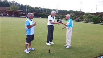 Retired Police match result and trophy presentation