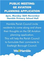 PUBLIC MEETING: GE AVIATION PLANNING APPLICATION