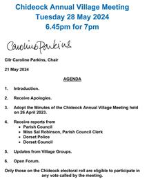 Chideock Annual Village Meeting