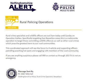  - Rural Police Operations