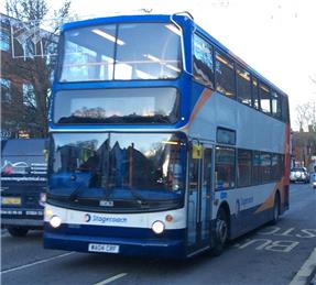 Temporary timetable and diversionary routes for Stagecoach services 10, 409 & 410