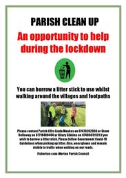An Opportunity to help keep our villages clean and tidy