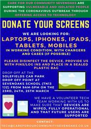 Donate your Screens - Care for our Community Sevenoaks