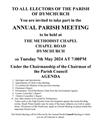ANNUAL PARISH MEETING- 7th May 2024