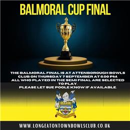 Balmoral Cup Final