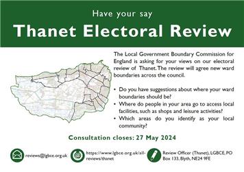 Review of Thanet DC Wards & nos. of Councillors