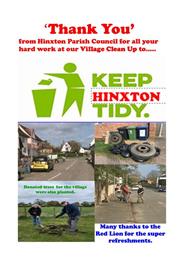 Village Clean Up - HPC 'Thank You'