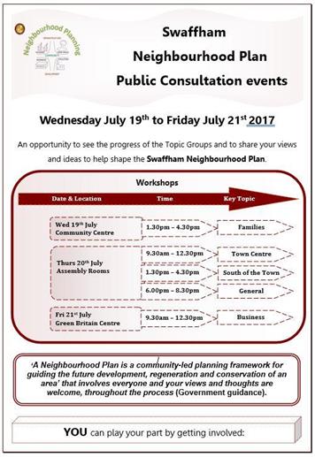  - Public Consultation meetings - Swaffham