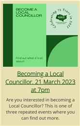 Are you interested in finding more about becoming a councillor?