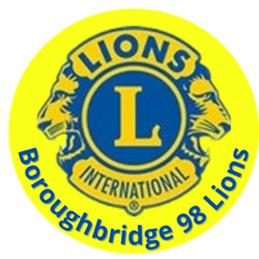 Boroughbridge 98 Lions CIO Logo