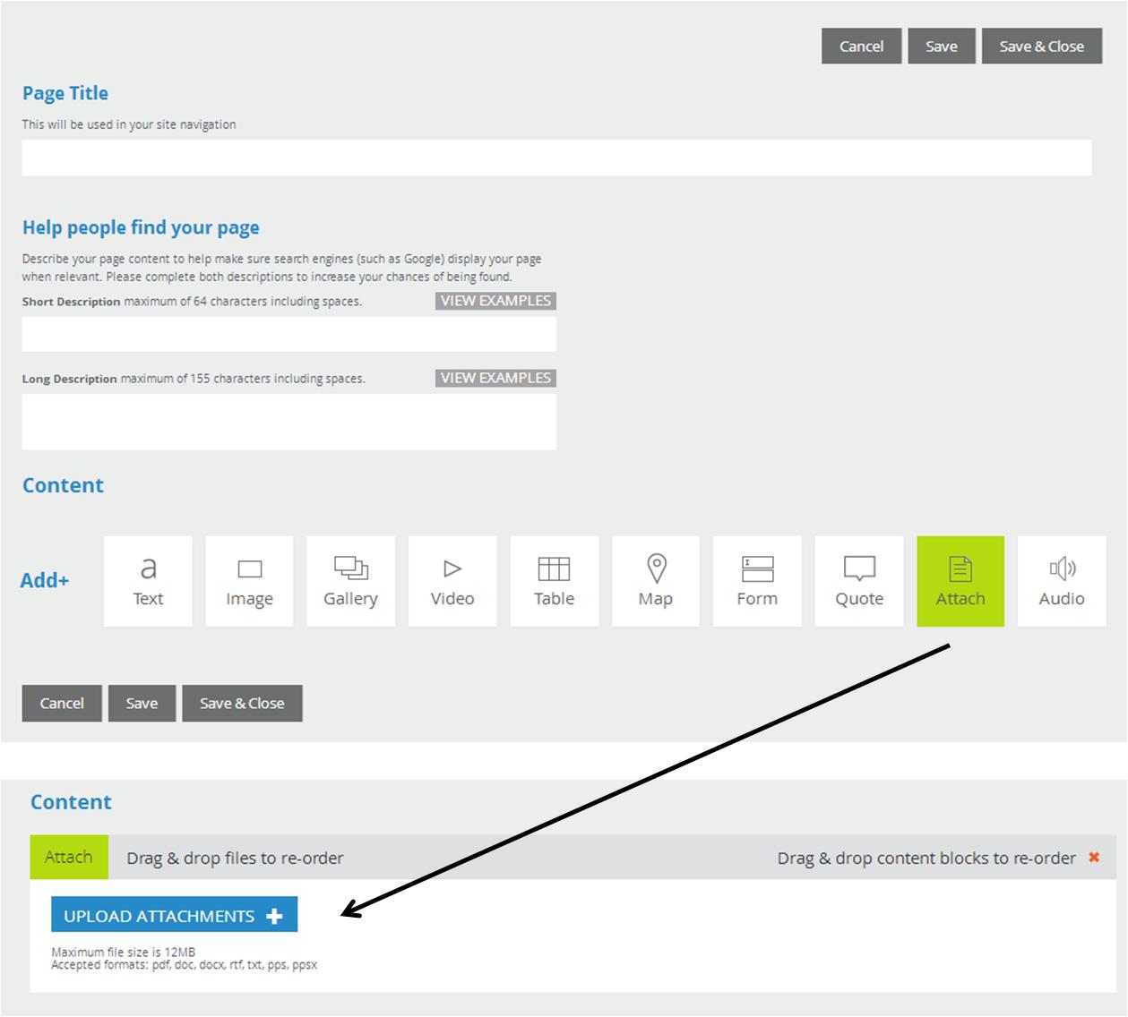 Figure 10: How to upload a document