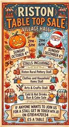 TABLE TOP SALE - VILLAGE HALL