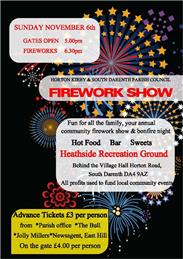 Horton Kirby & South Darenth Parish Council Bonfire and Firework Display
