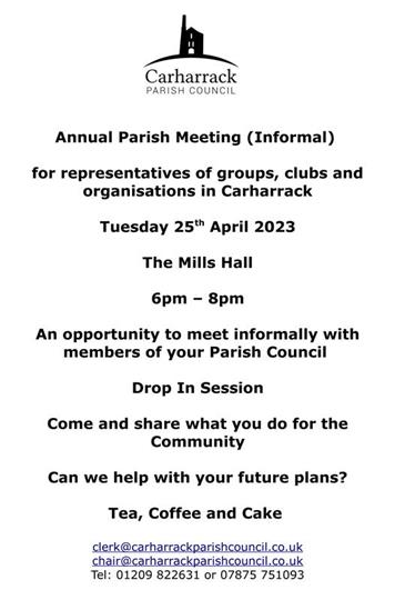  - Annual Parish meeting