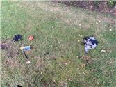 Mindless littering at the recreation ground