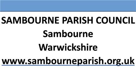  - Sambourne Parish Council Agenda Tuesday  7th May 2024