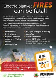 Nottinghamshire Trading Standards - Free Electric Mattress Blanket Test and Replace Event