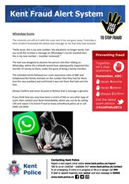 Kent Fraud Alert System