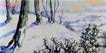 Art For Fun - Snowy Winter Landscape 
