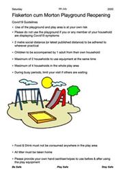 Re Opening of the Playground at Morton