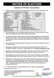 Local Council Elections - May 2023