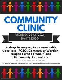 Community Clinic Wednesday 20 July