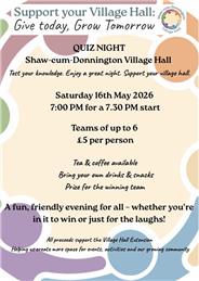 Our Quiz Night is coming up!