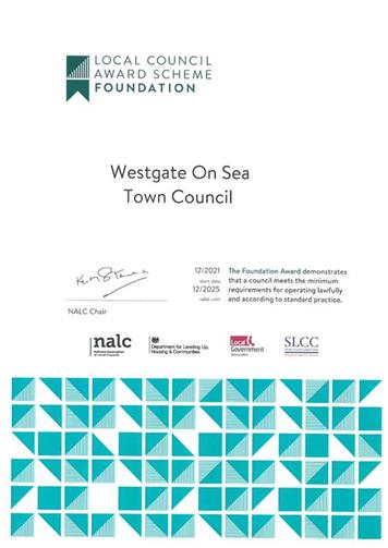  - Local Council Award Scheme - Foundation Status for Westgate Town Council