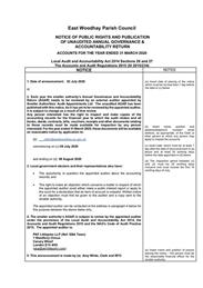 Period for Exercise of Public Rights to View EWPC Accounts