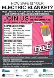 Electric blanket testing in Oxfordshire