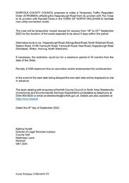 Traffic Restriction Order